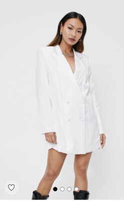 Oversized Blazer Nasty Gal White Blazer Dress Nasty Gal Petite