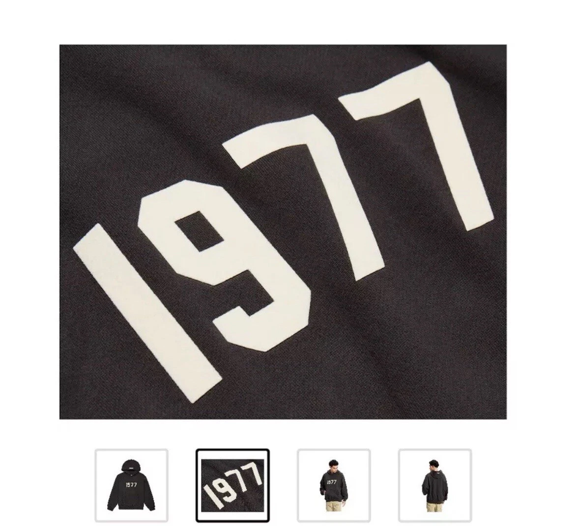 Felpa con cappuccio in ferro Fear Of God Essentials 1977 taglia S