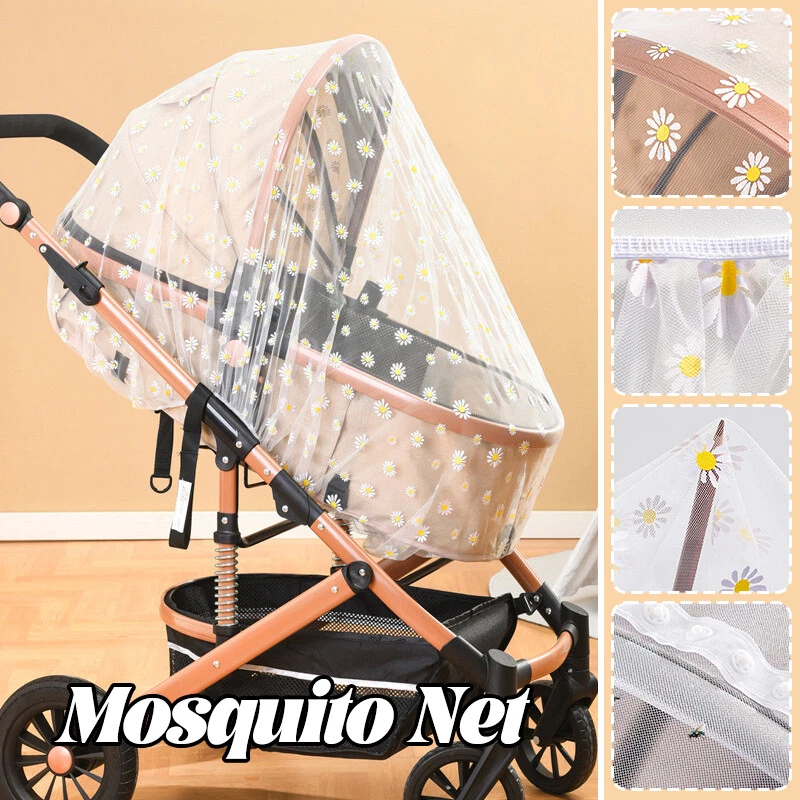 Baby Stroller Mosquito Net All Covering Buggy Printed Stroller Mosquito Net - Image 2 of 4