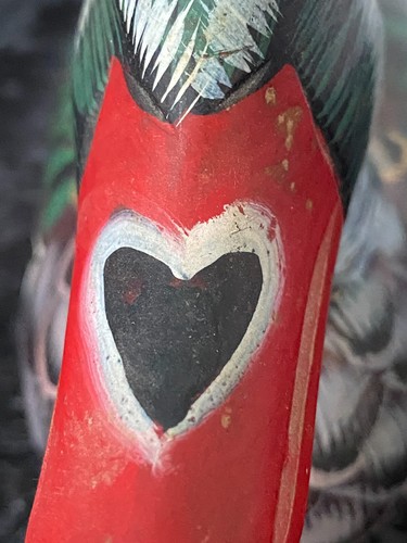 Pico corazón pato pintado vintage - Imagen 10 de 10