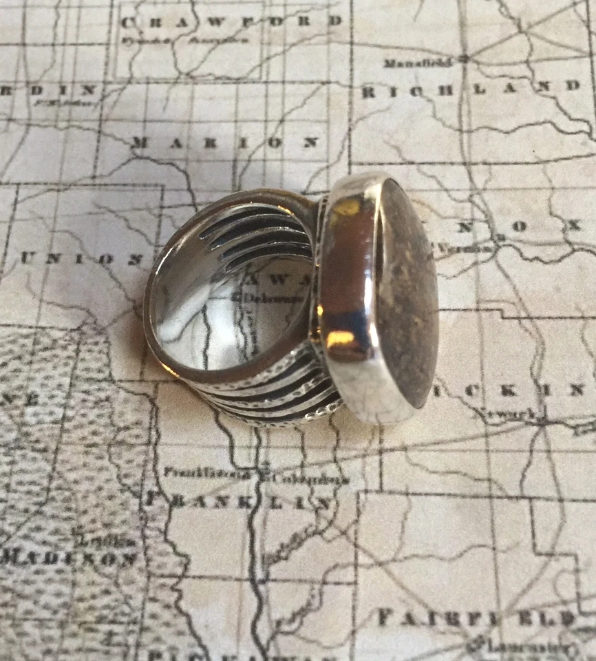 Anillo SILPADA R1738 Plata Esterlina Piedra Bronzita Talla 5 $89 Nuevo Foto 2 de 3