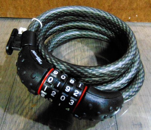 Master Lock Combination Bike Style Cable Lock 6 ft Long Black