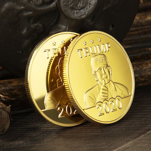 20 PCS Gold Coin 2020 Donald Trump President America Again Commemorative Coin - Picture 2 of 5
