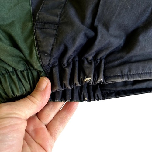Vtg 90's Nautica COLORBLOCK Hooded Reversible DOWN Distressed PUFFER SKI Jacket - Picture 15 of 21