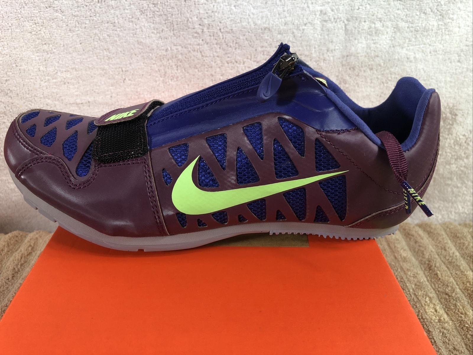 Nike Zoom LJ 4 Size 6.5 Long Jump Track Spikes Light Purple 415339602