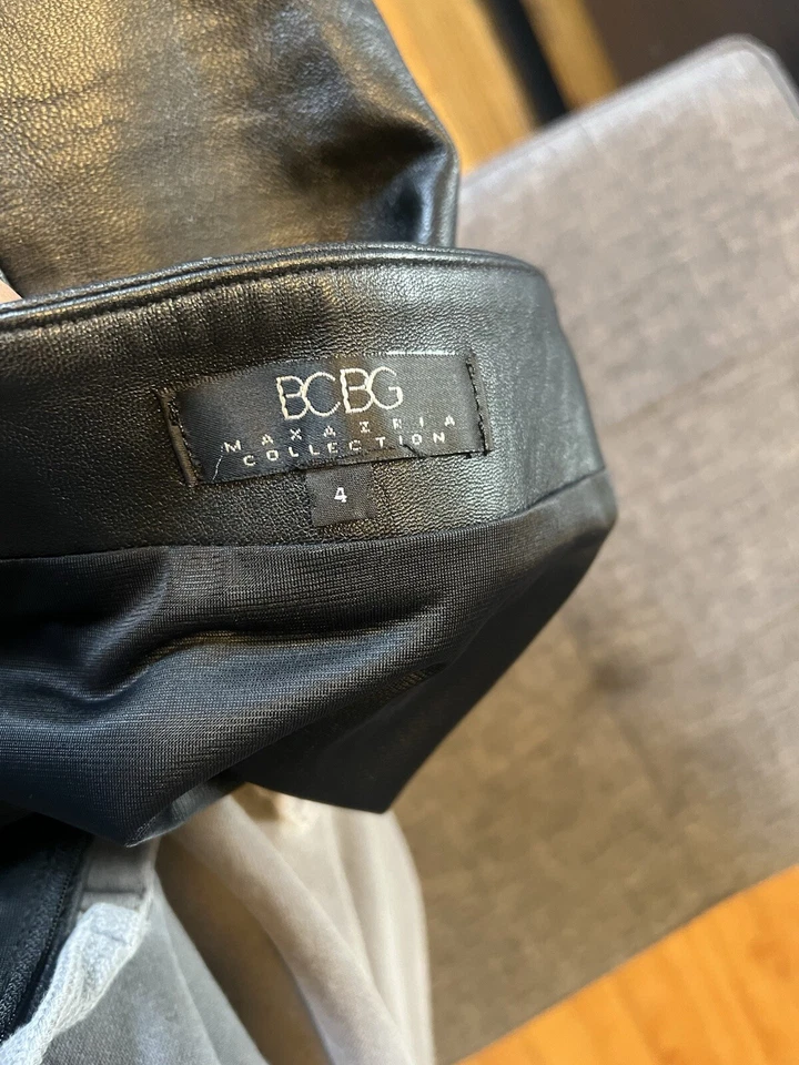 Women’s BCBG Leather Skirt  - Image 3 of 4