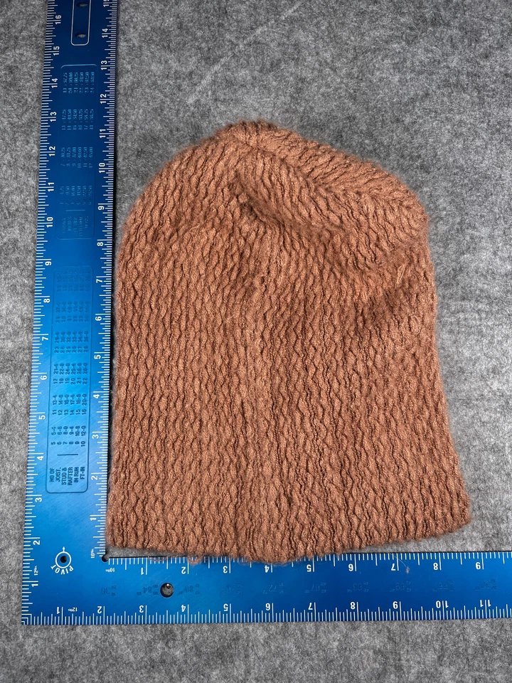 O'Neill Beanie Toque Adult One Size Beige Orange Knit 100% Acrylic Winter Ski - Image 4 of 4