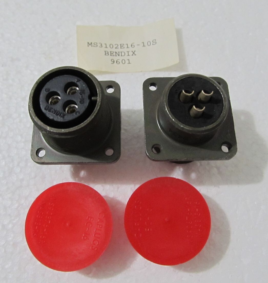 2X BENDIX MS3102E16-10S Connector Panel Mount | eBay