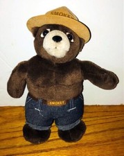 Vintage Smokey The Bear 8" Plush Doll Stuffed Animal Toy Kids Preferred 1994