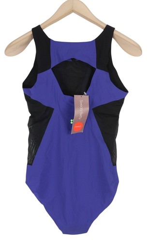 SWEATY BETTY Devant Dance Leotard Women Jumpsuit M High Stretch Cut-Out Purple - Picture 2 of 8