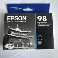 Epson 98 Black Ink Cartridge T098120 High-Capacity Genuine EXP: 10/22 NEW/SEALED