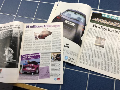 VW BIL SNAK VOLKSWAGEN DENMARK Magazines 1992 1993 GOLF GTI Audi Bus Bug Eurovan - Picture 3 of 5