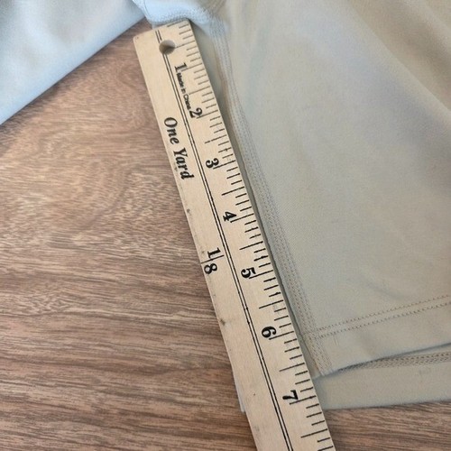 DKNY BIKER SHORTS MID RISE LARGE STONE BEIGE ACTIVEWEAR - Picture 12 of 14