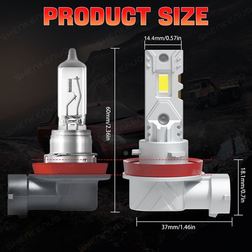 For 2007-2018 Nissan Altima 4X LED Headlight High/Low Beam Bulbs Kit 6000K - Picture 7 of 10