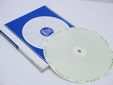100 GRAPHIC CONTROLS GC7072 GC-7072, 10" Circular Chart Recorder Paper, 7-Day