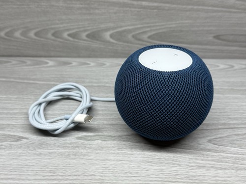 Altavoz inteligente Apple HomePod Mini azul con cable - INMACULADO ESTADO