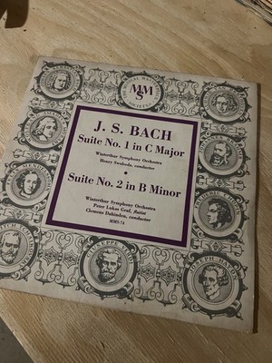 J. S. BACH Suite No. 1 In C Major Suite No. 2 In B Minor Vinyl LP