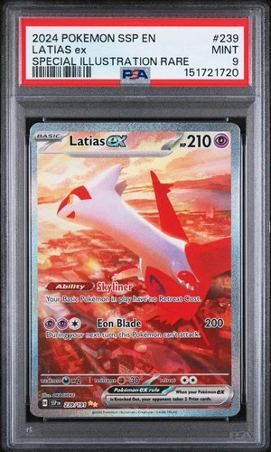 2024 Pokemon Scarlet & Violet Surging Sparks SIR Latias Ex #239 PSA 9 MINT