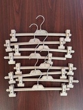 New BRUNELLO CUCINELLI Mens Womens Adjustable Clips Hangers Set Of 8