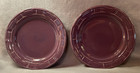 Lot of 2 Longaberger WT Eggplant Purple Pottery 10” Dinner Plate Plates USA NWOB — photo 2