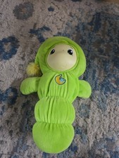 Hasbro Playskool Glo Worm Lullaby Doll Green Soft Plush Light Up Toy