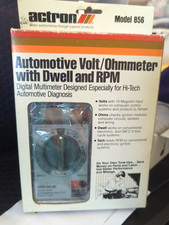 Actron Digital Engine Analyzer Volt Dwell Rpm Ohms Tach Model 856 New Old Stock Actron Digital Engine Analyzer Volt Dwell Rpm Ohms Tach Model 856 New Old Stock