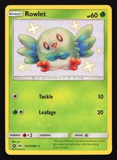 Rowlet SV2/SV94 Hidden Fates: Shiny Vault Shiny Holo Rare Pokemon Card