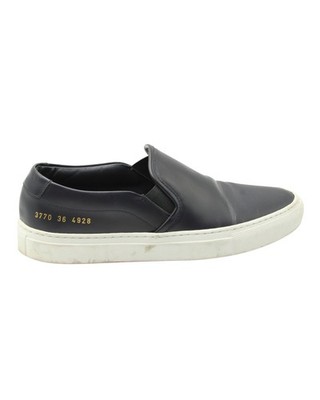 Common Projects Slip On Sneakers In Leather Women Black Size 36