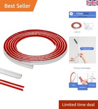 2.5m White PVC Wall Corner Trim - Waterproof Self-Adhesive Edging for Interiors