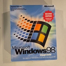 Microsoft Windows 98 Second Edition Upgrade Factory Sealed
