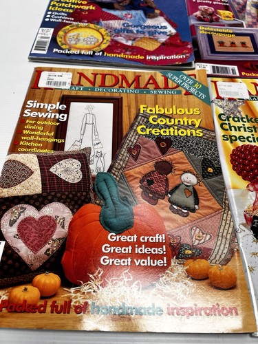 6 Handmade Magazine 2001 Volume 17 7 - 12 Patchwork Sewing, Xmas, Knitting, - Picture 6 of 7