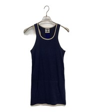 CHANEL Navy Sleeveless Dress One Piece Size 36 M Made in France SR1969