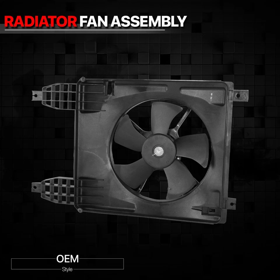 Conjunto de ventilador de refrigeración de radiador estilo OE para 09-11 Chevy Aveo/Aveo5/Potiac G3 Foto 2 de 4