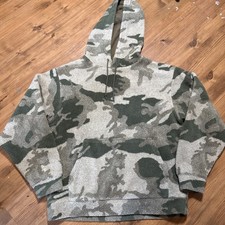 Cabela's Wooltimate WindShear Hooded Pullover Jacket Outfitter Camo Large