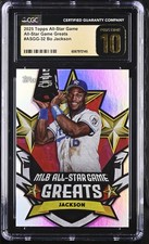 Bo Jackson 2025 Topps All-Star Game Game Greats #ASGG-32 Royals CGC 10 Pristine