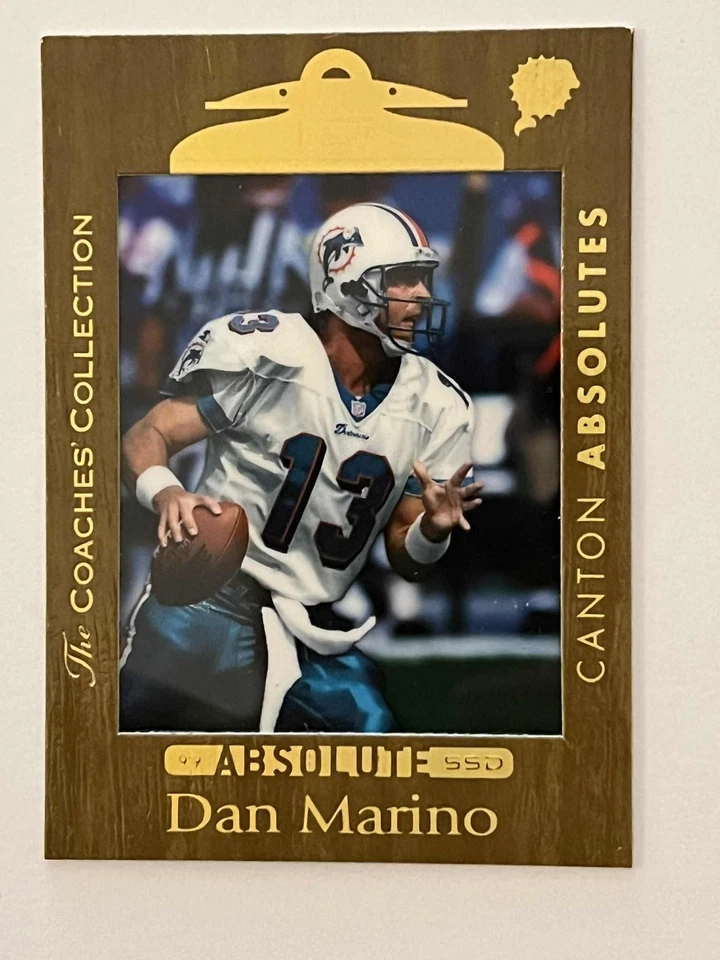 1999 Playoff Absolute Coaches Collection Gold #121 DAN MARINO 21/25 Insert Card - Image 2 of 3