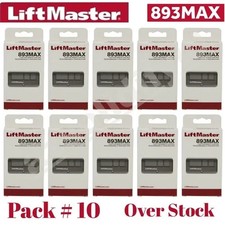 893MAX 3 Button LiftMaster Visor Remote Control Garage Door Opener PACK # 10