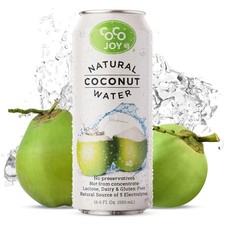 CoCo Joy Natural Coconut Water, 100 Coconut Water, Fresh, Low-Calorie, High-Cal