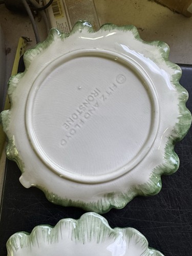 Juego de 4 cuchillos vegetales Fits And Floyd Ironstone hoja de lechuga col 7” - Imagen 13 de 14