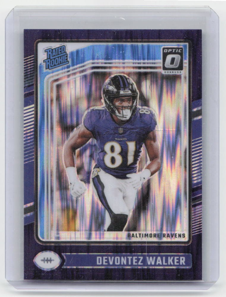 2024 Donruss Optic #228 Devontez Walker Purple Shock