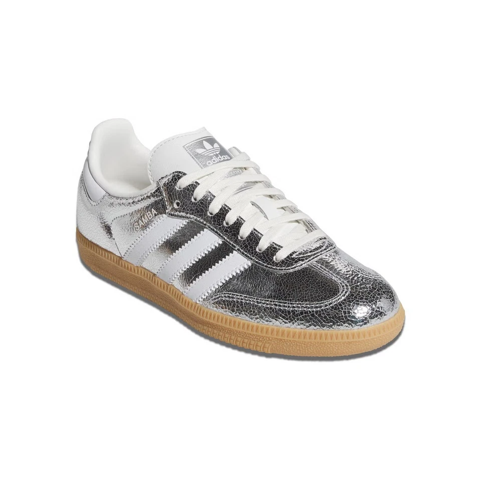 Adidas Samba OG Plateado Metálico Nube Blanco KI5718 GS TD Nuevo Foto 3 de 4