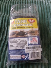 TimMee Processed Plastic M48 Patton 3pc Tank Tim Mee Army Men Black Vehicle USA