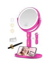 Makeup Mirror with Lights, 30X Magnifying  Height Adjustable, Lighted Magnif...