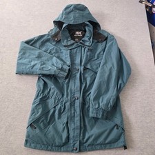 Helly Hansen Mens Waterproof Breathable Hooded Parka Jacket Teal L