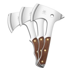 Throwing Axes - 3 Pack, 10.2" Throwing Axe Set, Full Tang with Sheath Stainless