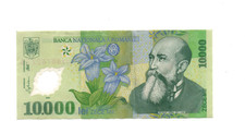 10 000 LEI   VERY FINE  POLYMER  BANKNOTE FROM  ROMANIA 2000  PICK-112