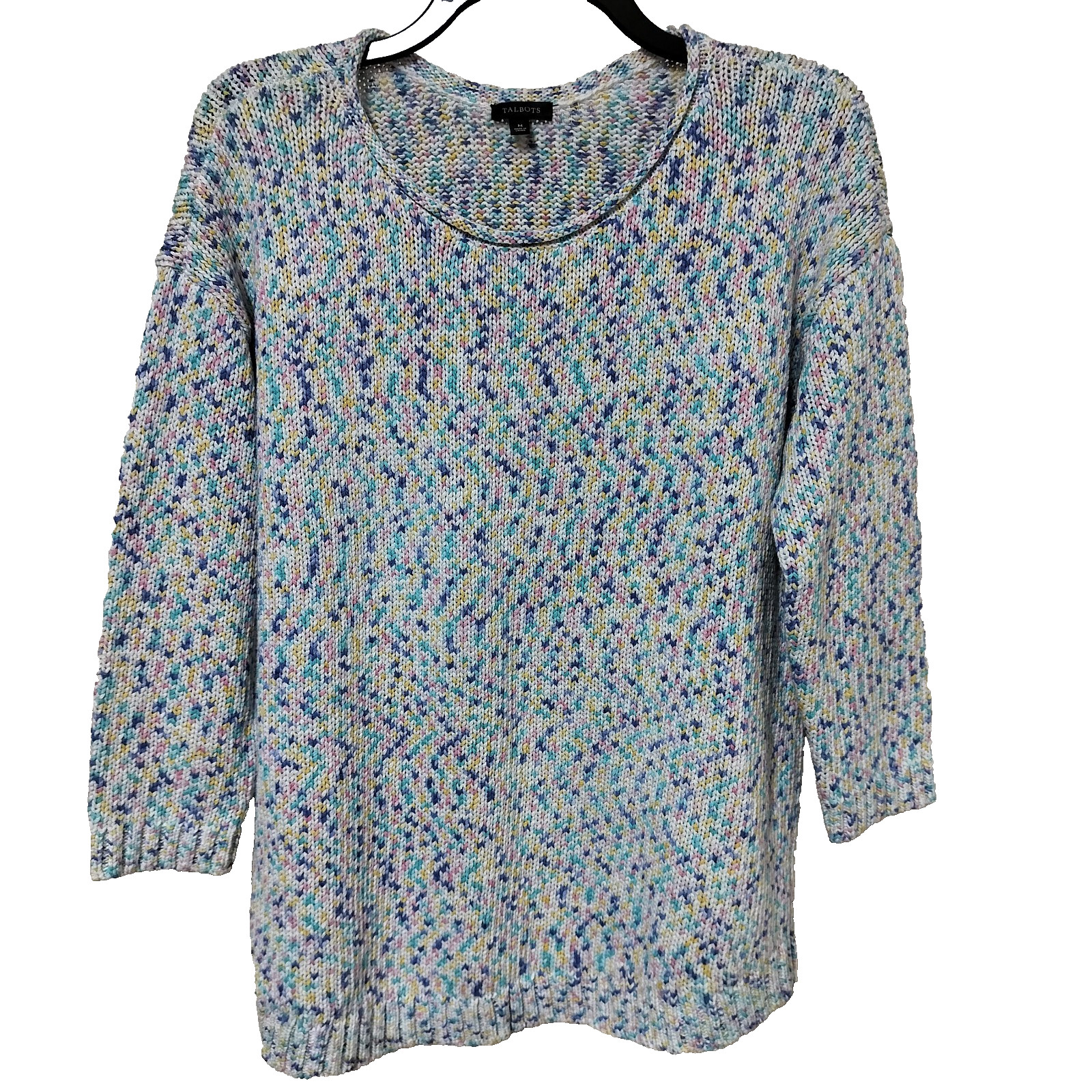 Talbots Medium Multicolored Sprinkle Patterned Kn… - image 1