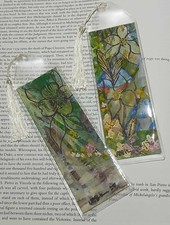 Fairy Forest Watercolor Bookmark  OOAK Signed Gift For Readers Handmade