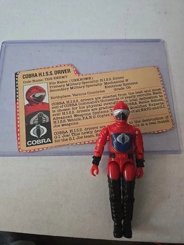 Cobra H.I.S.S. Driver V1 100% Complete G.I. Joe 1983 Hasbro Vintage Figure