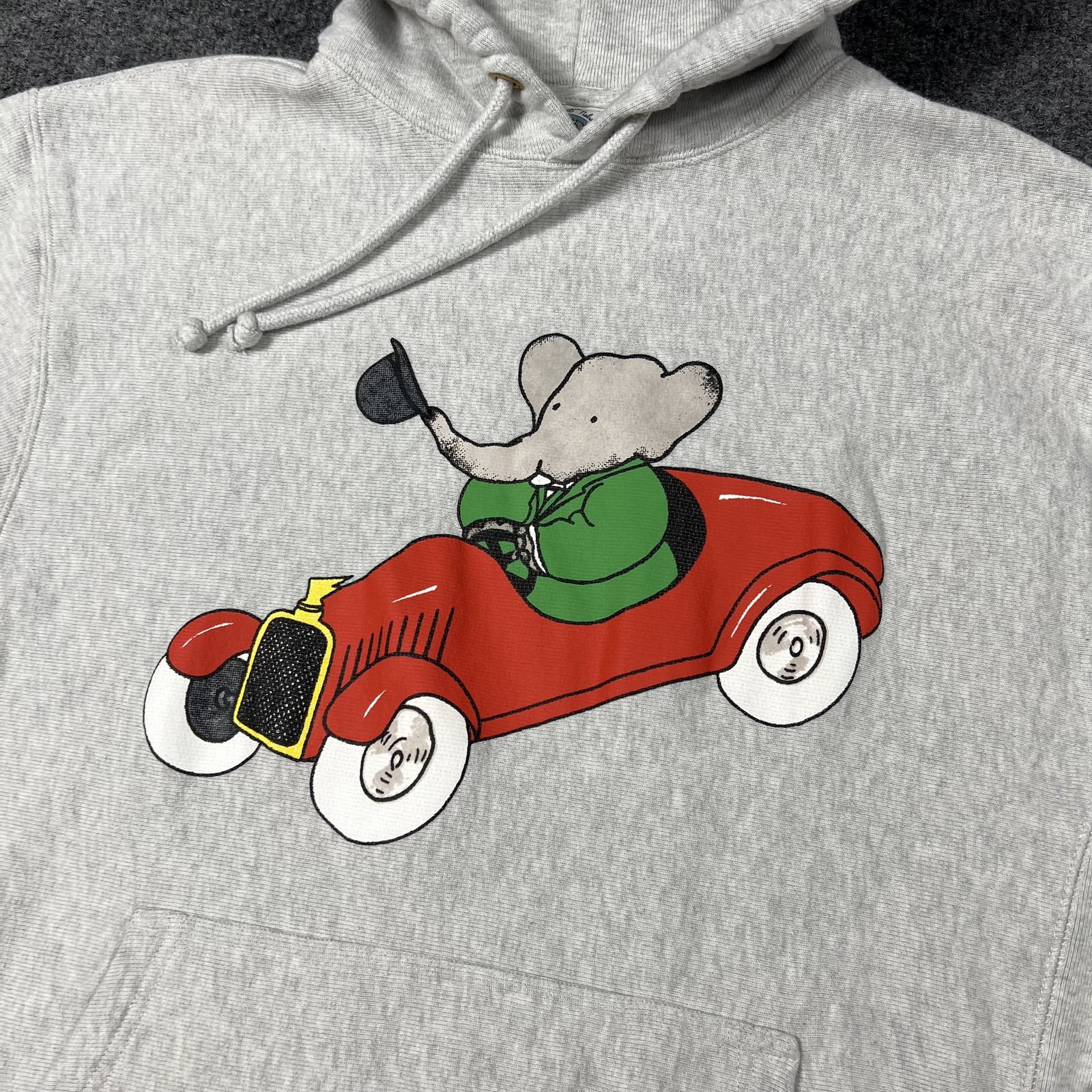 FILA Blazer canottaggio Babar felpa con cappuccio uomo grande elefante cartone animato grafica Portogallo